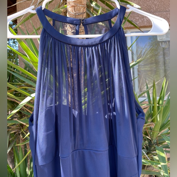 David's Bridal Bridesmaid Dress - Blue (Marine) - Picture 4 of 6